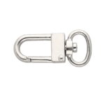 Karabińczyk metalowy 13x37mm SREBRNY