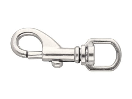 Karabińczyk metalowy 14x72mm SREBRNY