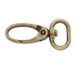 Karabińczyk metalowy 15x45mm STARE ZŁOTO