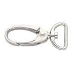 Karabińczyk metalowy 16x46mm SREBRNY