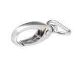 Karabińczyk metalowy 16x46mm SREBRNY