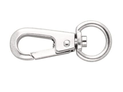 Karabińczyk metalowy 16x56mm SREBRNY