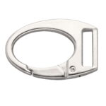 Karabińczyk metalowy 19x47mm SREBRNY (18)