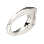 Karabińczyk metalowy 19x47mm SREBRNY (18)