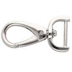 Karabińczyk metalowy 19x51mm SREBRNY (11)