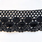 Koronka bawełniana 67mm CZARNA (C214)