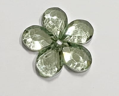 Kwiatek akrylowy 26mm SELEDYNOWY