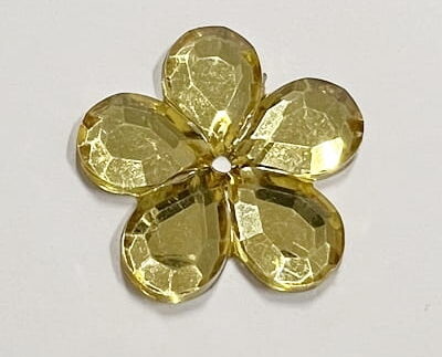 Kwiatek akrylowy 26mm ZŁOTY