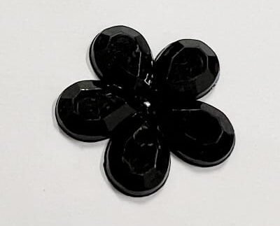 Kwiatek akrylowy 30mm CZARNY