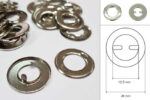 Metalowe oczka zaciskowe
