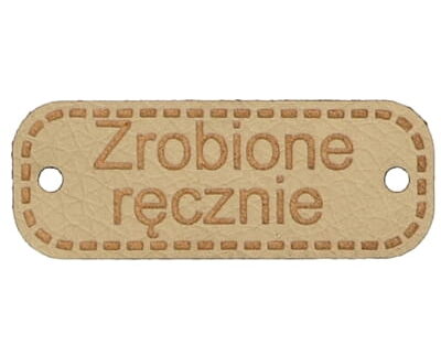 Metka 40mm ZROBIONE RĘCZNIE (kol.227-beżowy)