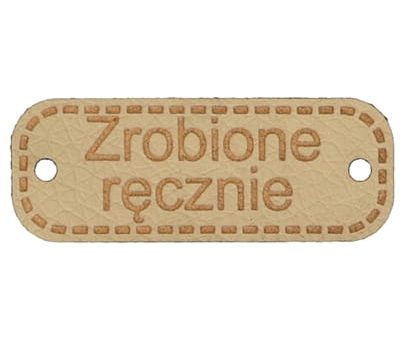 Metka 40mm ZROBIONE RĘCZNIE (kol.227-beżowy)