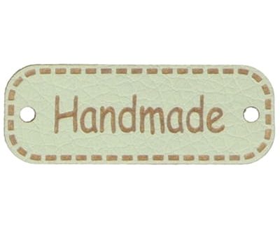Metka HANDMADE 40mm (kol.244-seledyn)