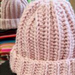 Ręcznie Robiona Czapka PUDROWY RÓŻ