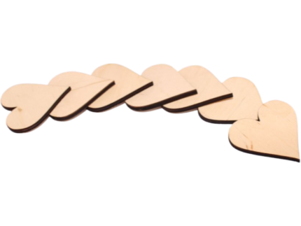 Serce drewniane od 5 do 15cm