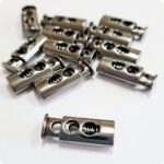 Stopery do sznurka METALOWE podwójne 4,5mm