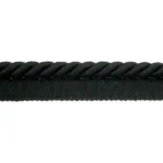 Sznur skręcany z WYPUSTKĄ 5mm CZARNY na metry