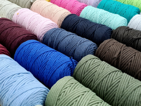 Sznurek pleciony BAWEŁNIANY 5mm na metry