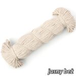 Sznurek pleciony BAWEŁNIANY 5mm/ 100 metrów - obrazek 4