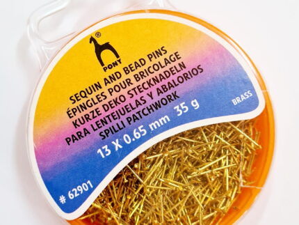 SZPILKI KRÓTKIE 13 mm ZŁOTE (62901) PONY