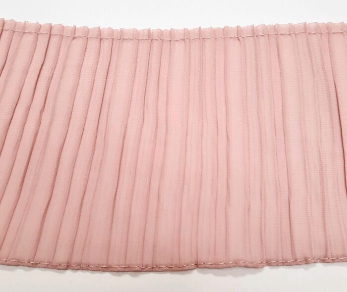 Taśma ozdobna PLISA szer. 110mm PUDROWY RÓŻ