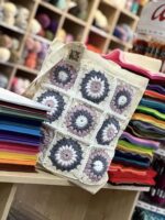 Torba bawełniana z szydełkowym przodem