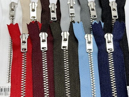 Zamek metalowy YKK nikiel (10 do 22cm) (2034)